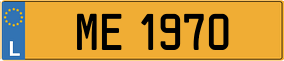 Truck License Plate